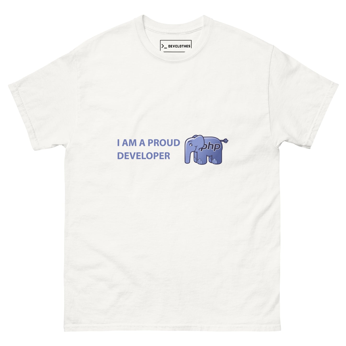 "I'm a proud PHP developer" Tee