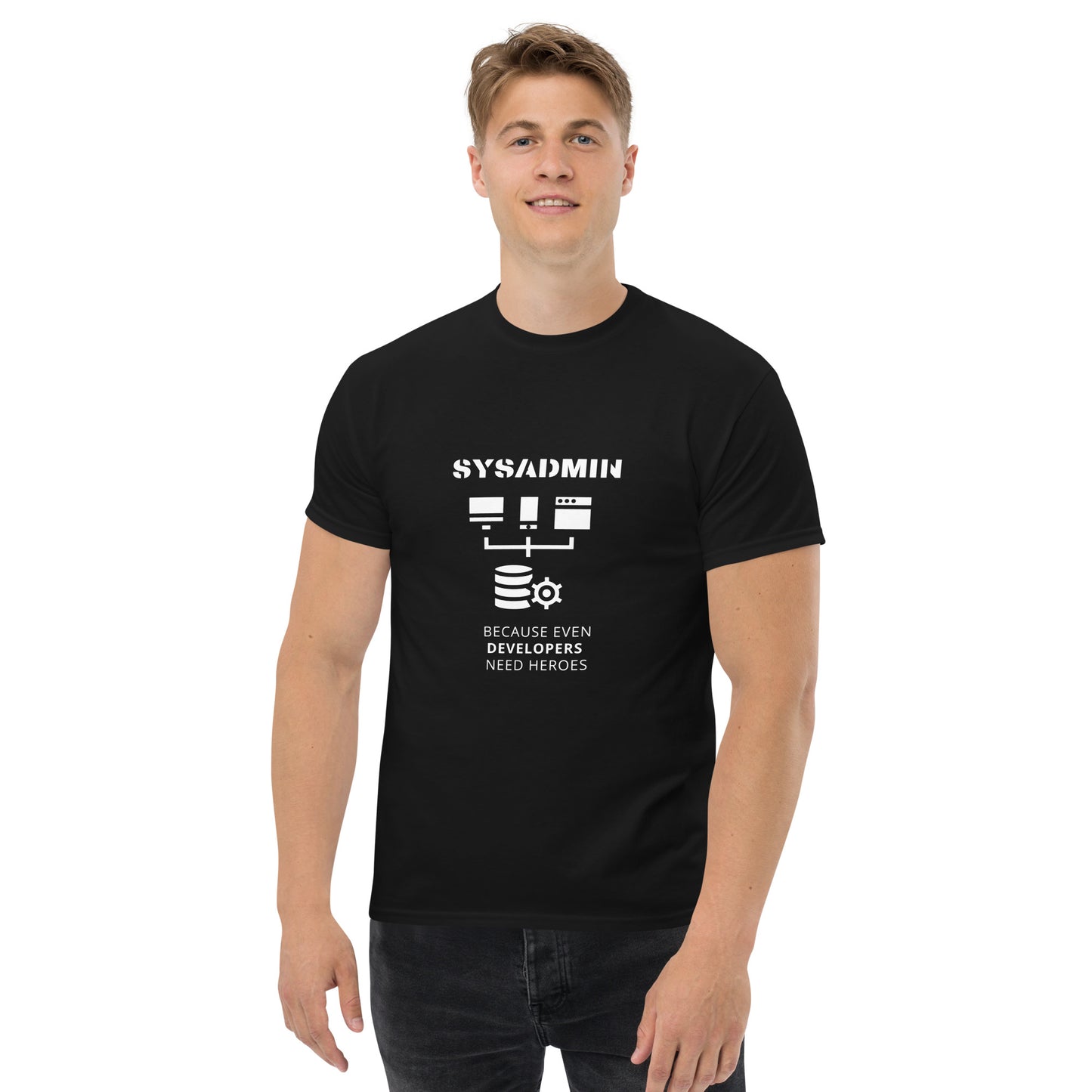 "SYSADMIN HEROE" tee