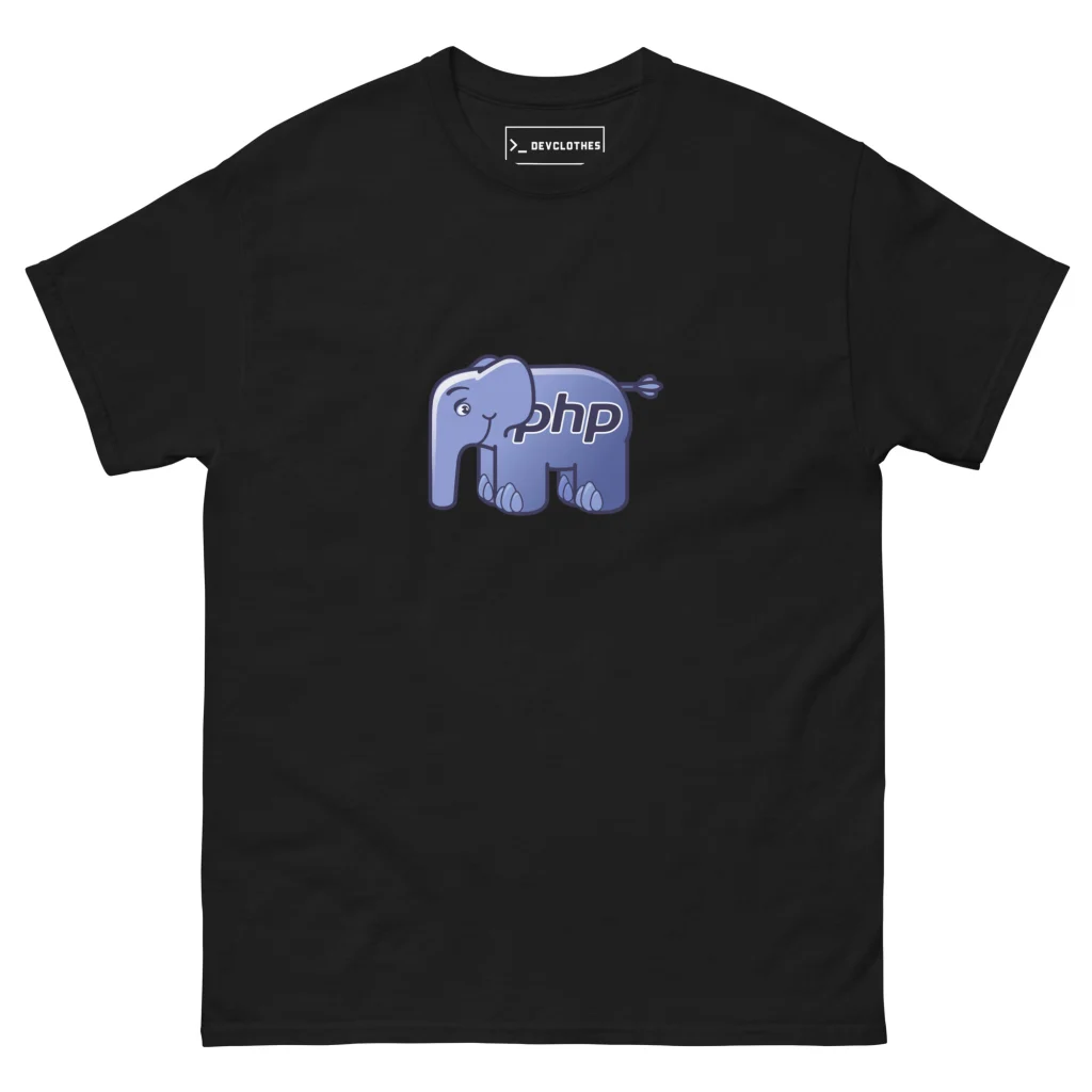 PHP Developer T-Shirt, front