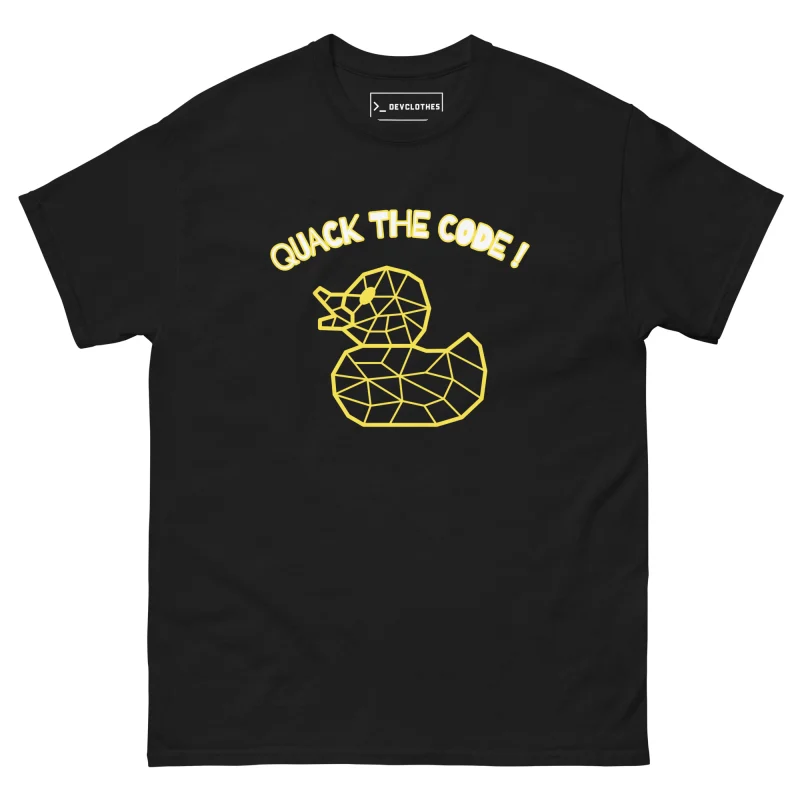 Quack the Code Rubber Duck T-Shirt, front