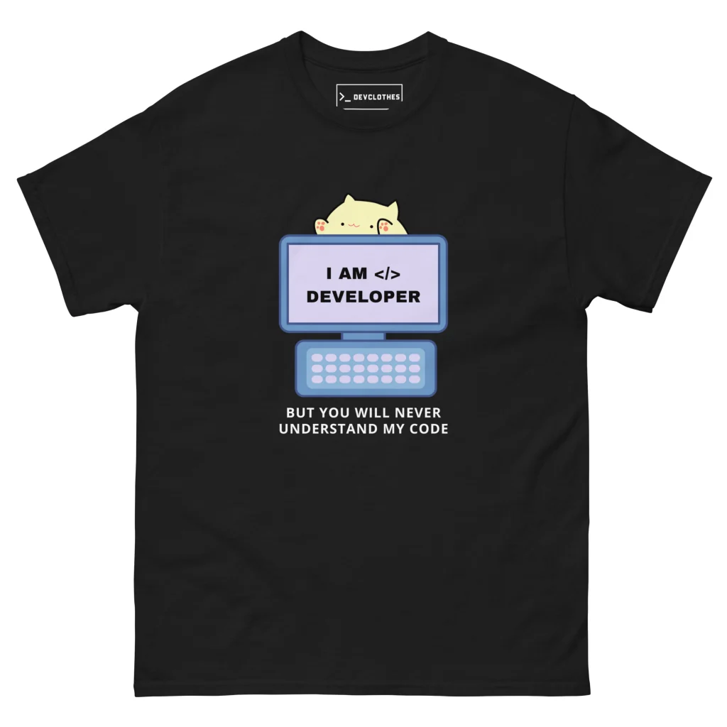I Am Developer T-Shirt, front