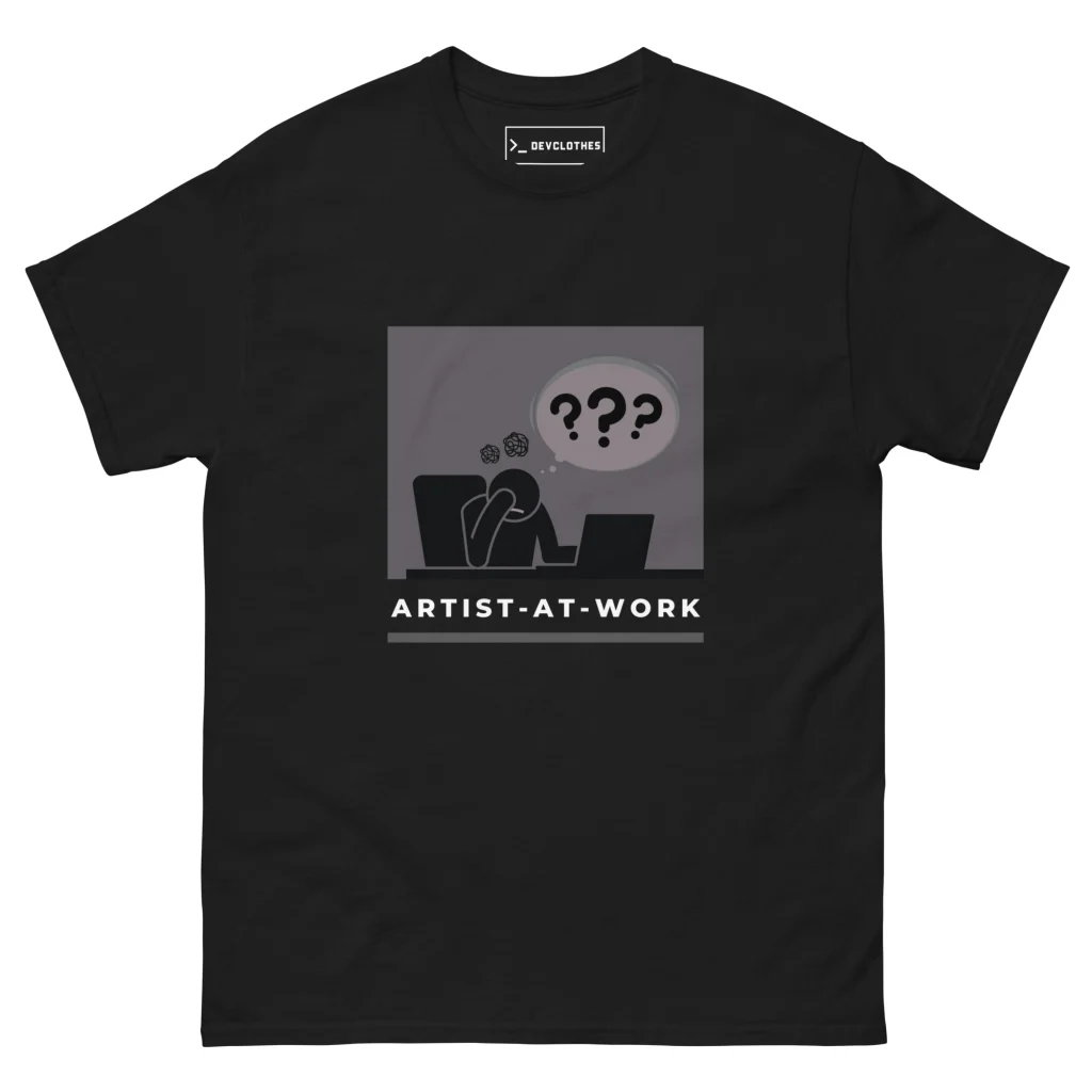 Artist at Work Developer T-Shirt, front