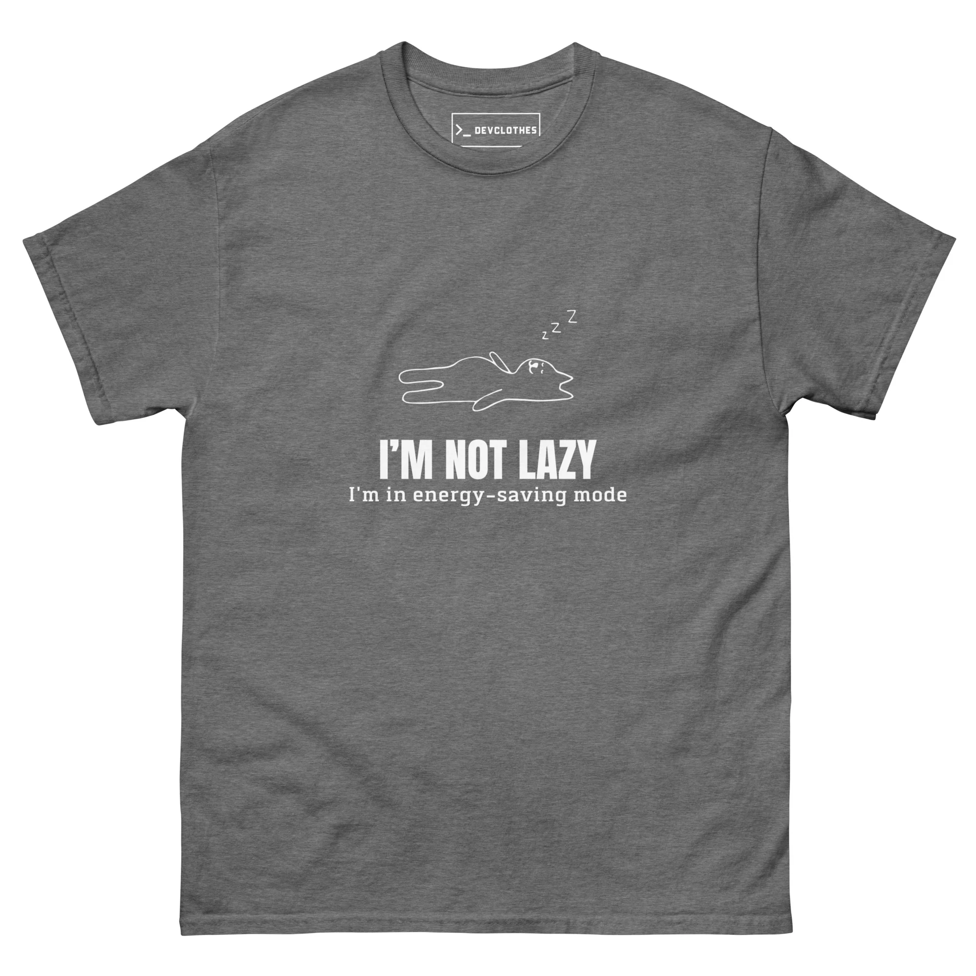 I'm Not Lazy, Energy-Saving Mode T-Shirt - Image 3