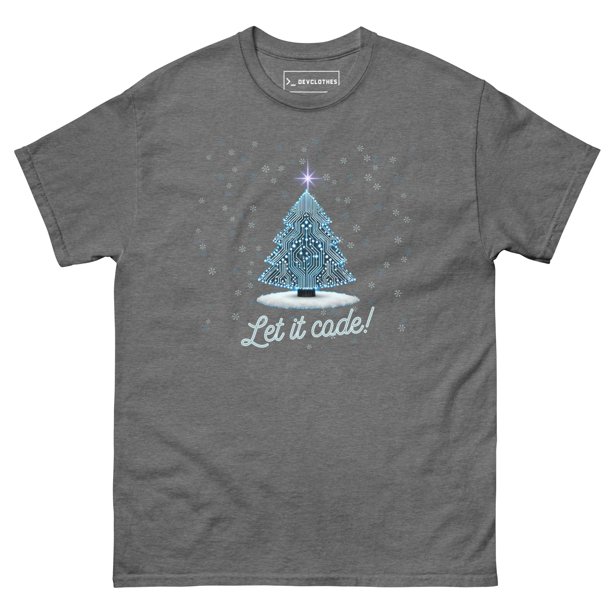 Let It Code Christmas T-Shirt - Image 3