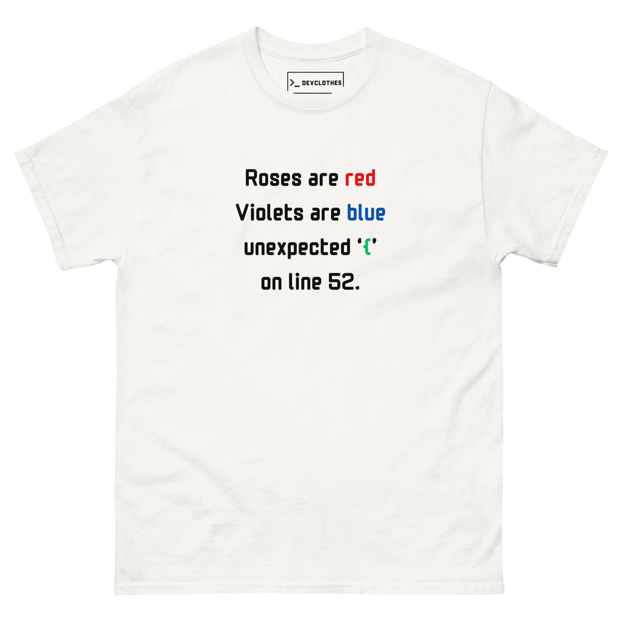 Roses Are Red Programmer T-Shirt - Image 5